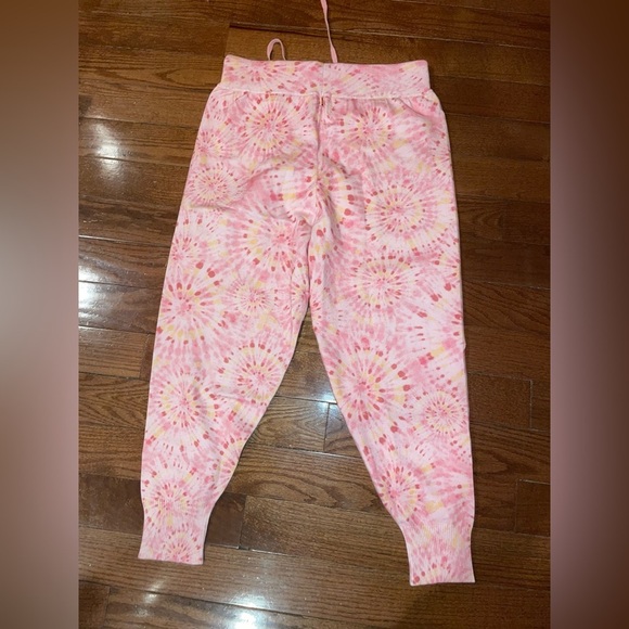 New! MISA Los Angeles Payton Pink Tie Dye Jogger Pants 🌸 Medium NWT! - Picture 12 of 13